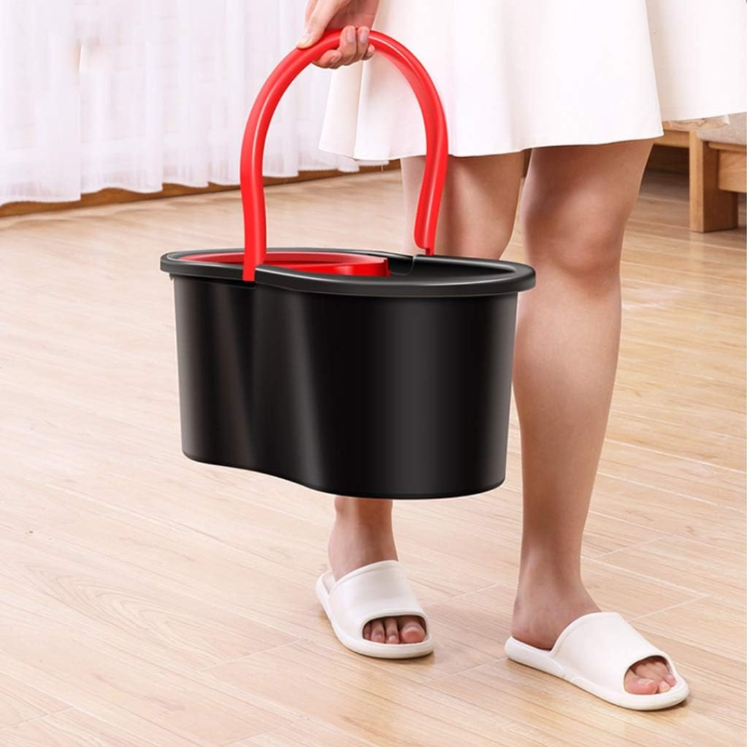 Set mop rotativ cu găleată și detergent pentru pardoseli cadou – Miros Alpin Glorio