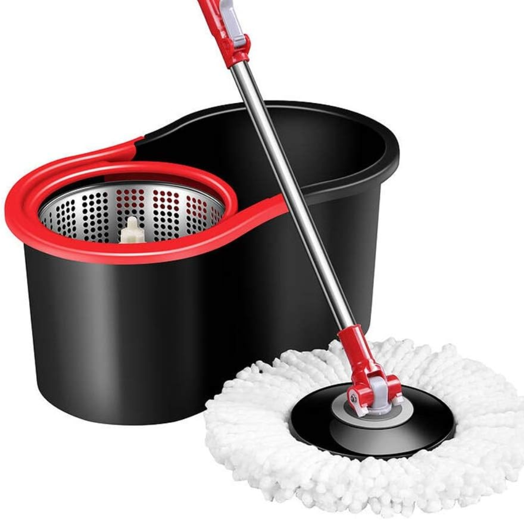 Set mop rotativ cu găleată și detergent pentru pardoseli cadou – Miros Alpin Glorio