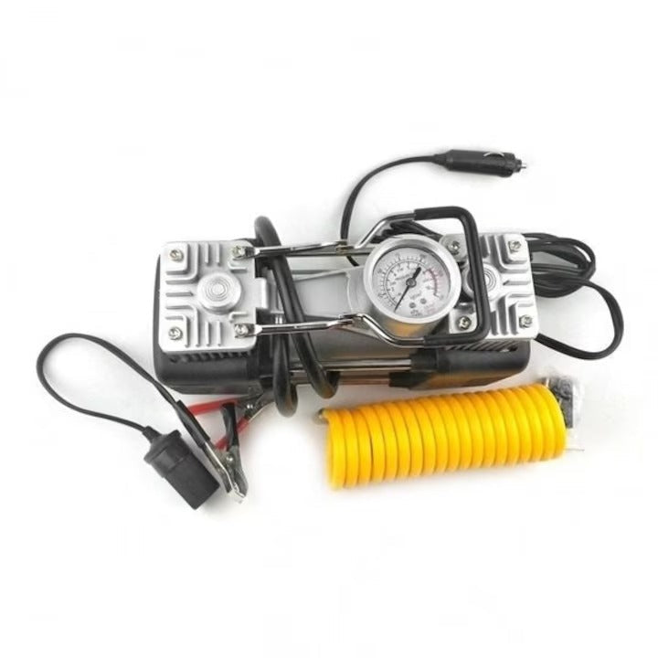 Kit compresor auto premium 12V cu dublu piston și trusă completă Glorio