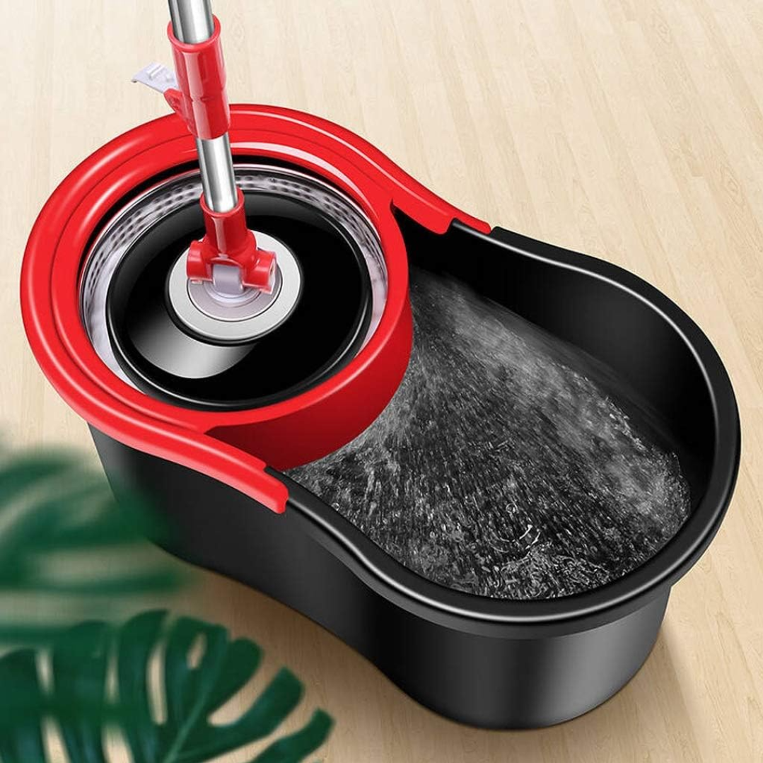 Set mop rotativ cu găleată și detergent pentru pardoseli cadou – Miros Alpin Glorio