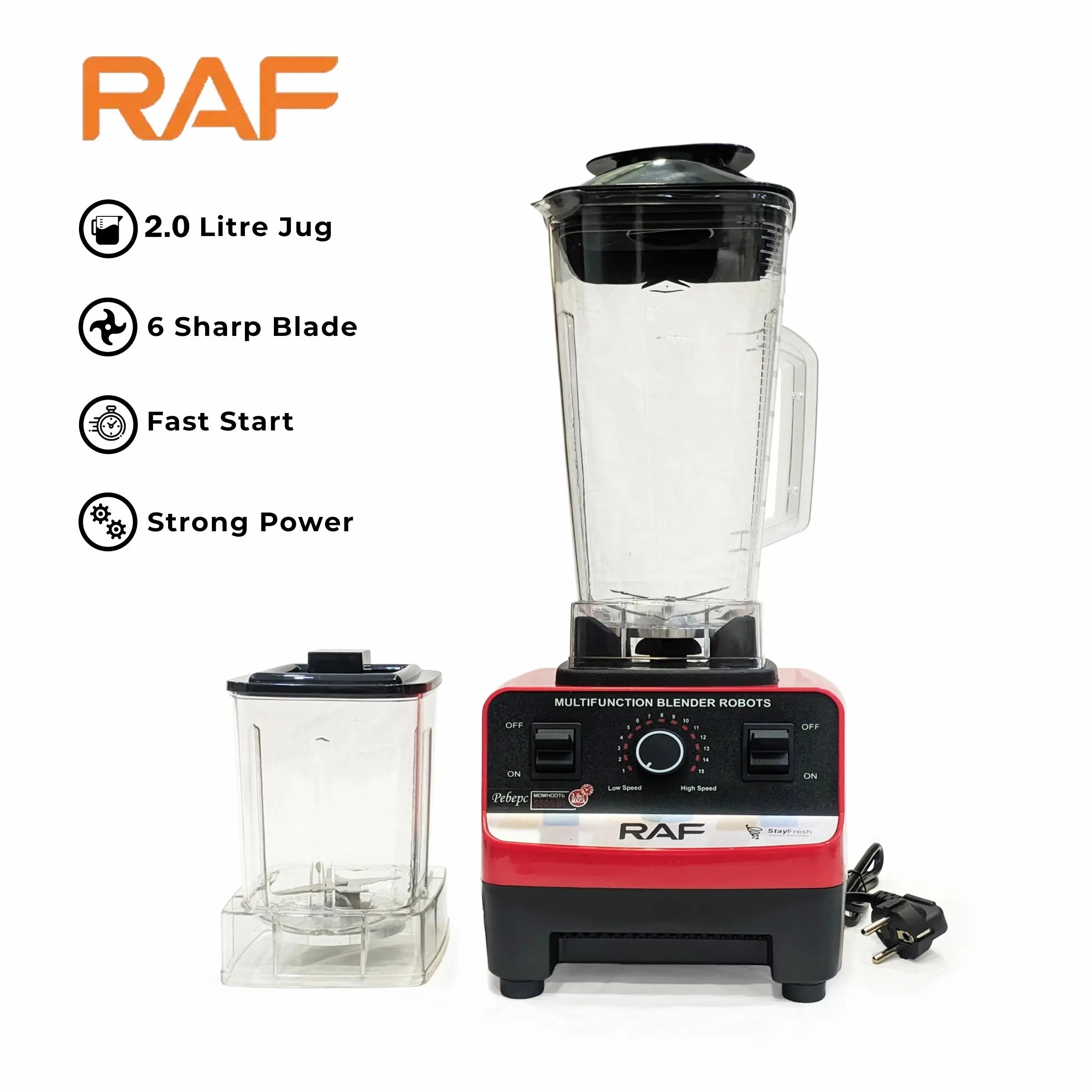 Blender electric 2 in 1 RAF R.2809, 2400w Glorio.ro