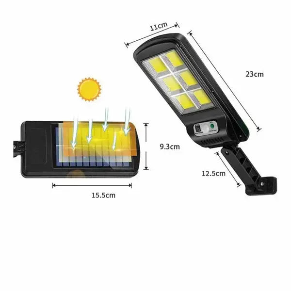 Set De 3 Lampi Solare, Cu Senzor De Miscare SI Telecomanda, 300W + CADOU Dus Solar 20 Litri Neamtul.ro