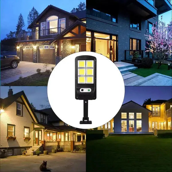 Set De 3 Lampi Solare, Cu Senzor De Miscare SI Telecomanda, 300W + CADOU Dus Solar 20 Litri Neamtul.ro