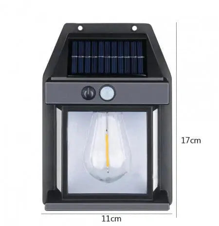 OFERTA 1 + 1 GRATIS: Lampa Solara Retro Cu Bec si 3 Moduri De Iluminare si Senzor De Miscare Doimeseriasi.ro