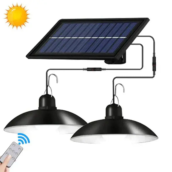 Lampa Suspendata Cu Incarcare Solara, Reglare Intensitate Lumina, Control Prin Telecomanda, Lumina Alb Rece Doimeseriasi.ro