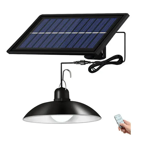 Lampa Suspendata Cu Incarcare Solara, Reglare Intensitate Lumina, Control Prin Telecomanda, Lumina Alb Rece Doimeseriasi.ro