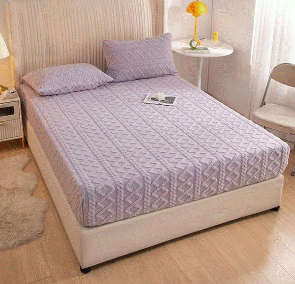 Husa De Pat Cocolino, Cu Elastic, Pentru Pat Dublu + 2 Fete De Perna CADOU Doimeseriasi.ro