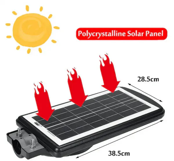 Lampa Solara Cu Stalp Metalic, Iluminare Puternica, 300W, Control Din Telecomanda, Rezistent La Intemperii Doimeseriasi.ro