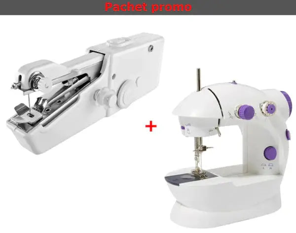 Pachet 1+1: Masina De Cusut Electrica, Viteza Reglabila, Pedala Inclusa + Mini Masina De Cusut CADOU Doimeseriasi.ro