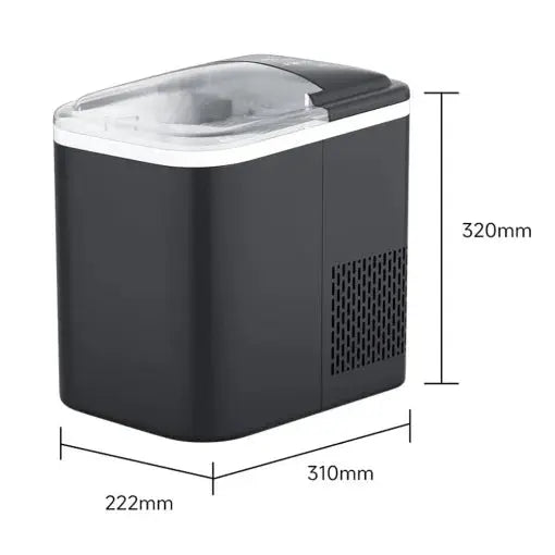 Masina de gheata portabila, Hoffmans HM-9811, 120W, 1.5L, ABS, 32x22x31 cm, negru Glorio