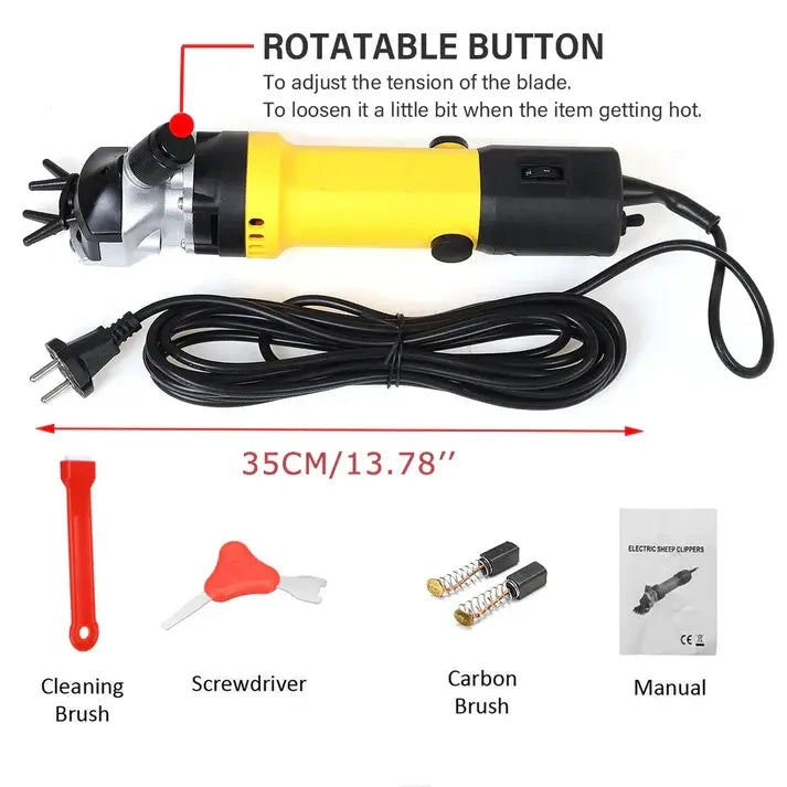Masina Electrica Profesionala De Tuns Oi, Putere 850W, 6 Trepte De Viteza + Geanta De Depozitare De Plastic Inclusa Neamtul.ro