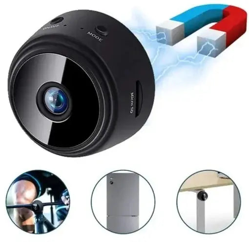 Mini Camera Spion    Wi-Fi, 32 GB, Audio-Video, Vedere infrarosu + card cadou Glorio