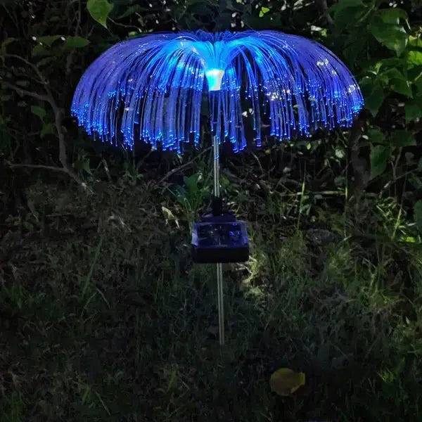 Pachet Promo: 1+1 GRATIS Lampa Solara Pentru Gradina, Tip Palmier, Culori RGB, Protectie La Apa IP65 Glorio.ro