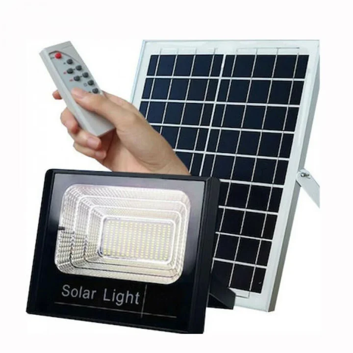 Pachet Promotional: Proiector  Rezistent Si Puternic Jortan 200W + Panou Solar + Telecomanda Si Accesorii,Incarcare Rapida Neamtul.ro
