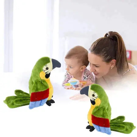 1+1 CADOU:  Papagal De Plus, Repeta Ce Aude, Isi Misca Aripile, Multicolor Doimeseriasi.ro
