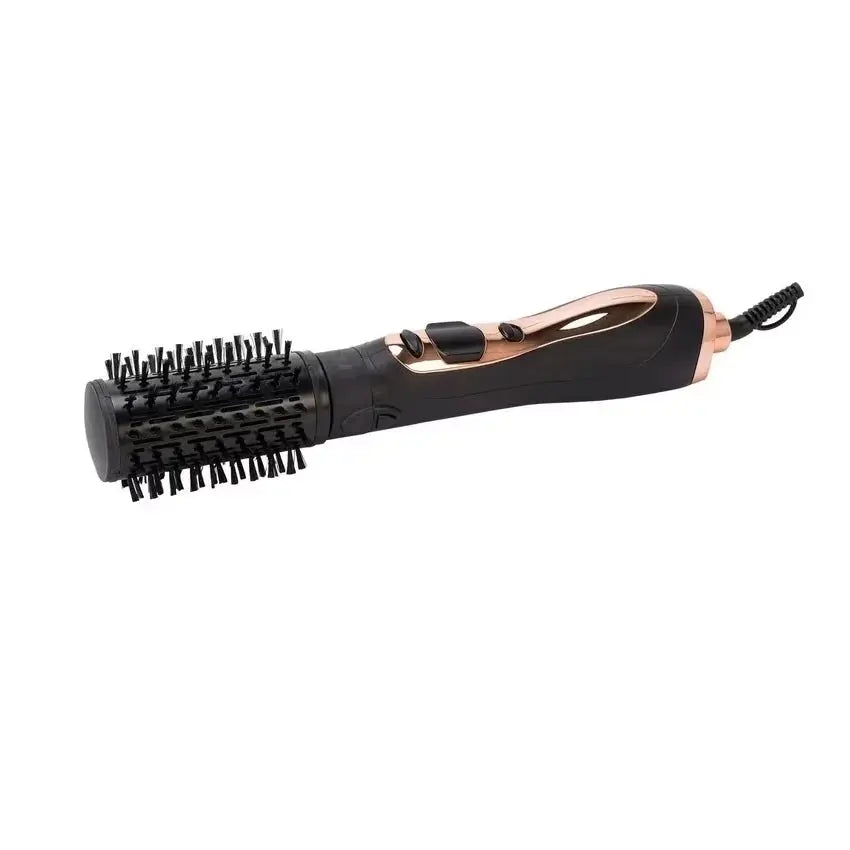 Perie rotativa RAF R598, 1000W, perie detasabila, jet cu aer rece, 2 trepte de temperatura, negru-auriu Glorio