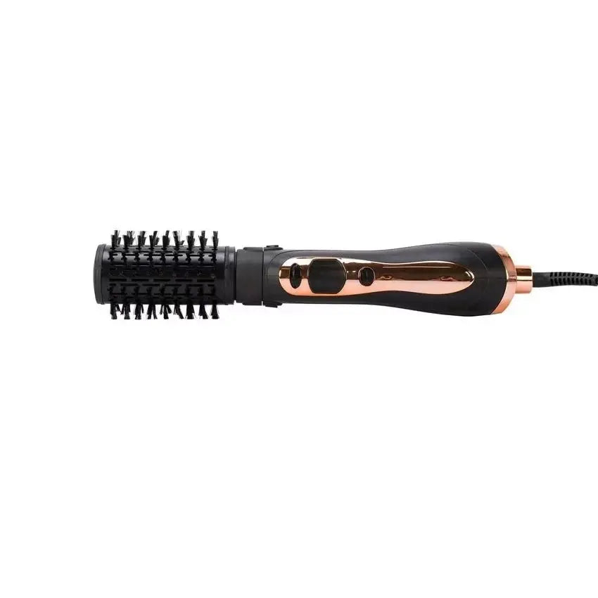 Perie rotativa RAF R598, 1000W, perie detasabila, jet cu aer rece, 2 trepte de temperatura, negru-auriu Glorio