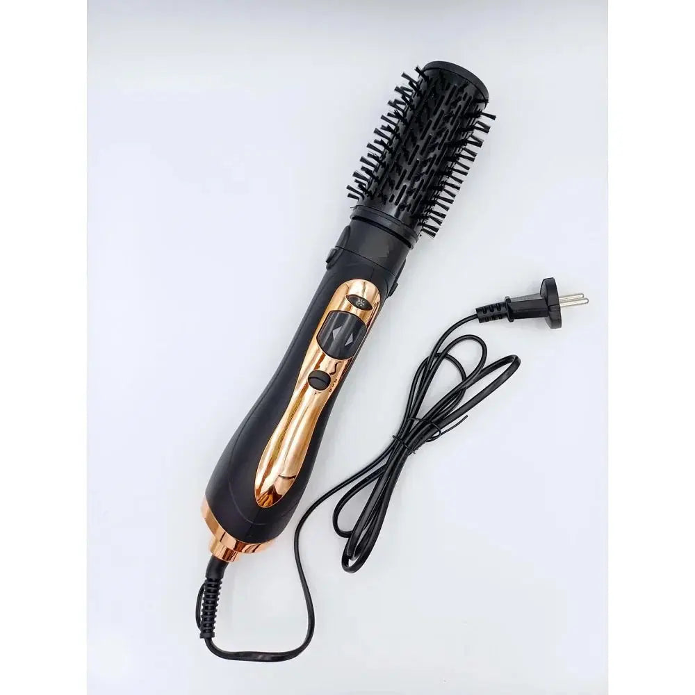 Perie rotativa RAF R598, 1000W, perie detasabila, jet cu aer rece, 2 trepte de temperatura, negru-auriu Glorio