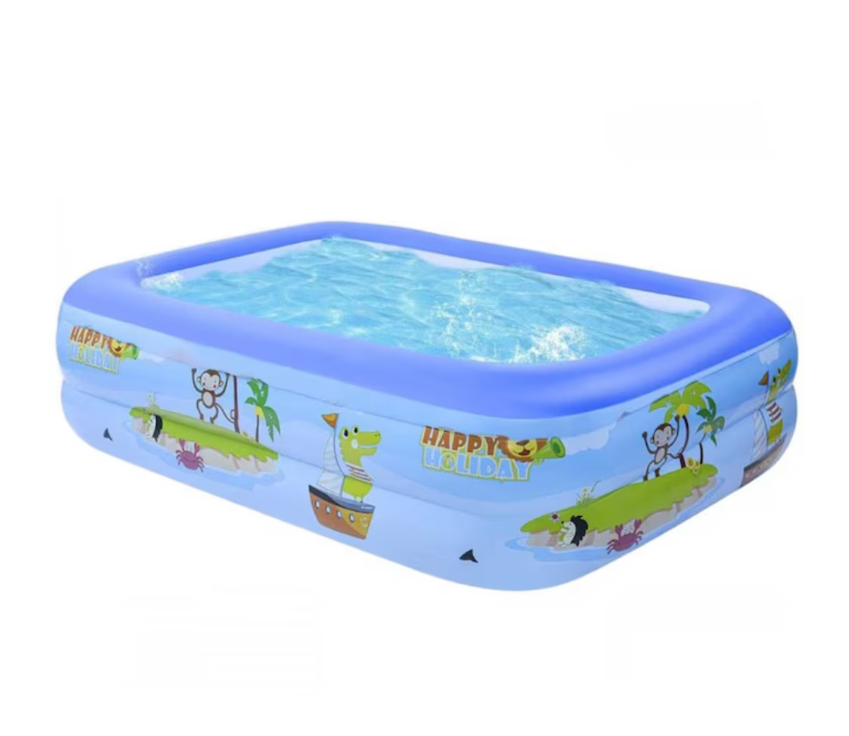 PACHET PROMO:  Piscina Gonflabila Premium 115x 82x 33 cm + Cadita Gonflabila Bebelusi 0–36 luni + Pompa Electrica+Ventilator Arctic Cool