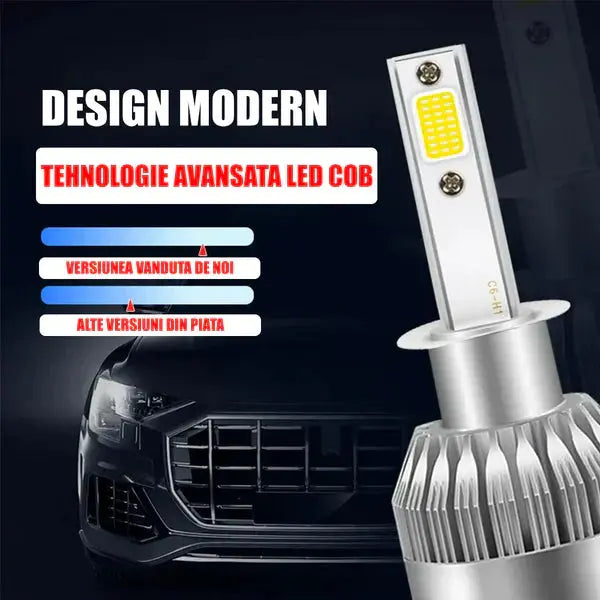SET BECURI AUTO LED C6 H7, 7600 LUMENI, 36 W Doimeseriasi.ro