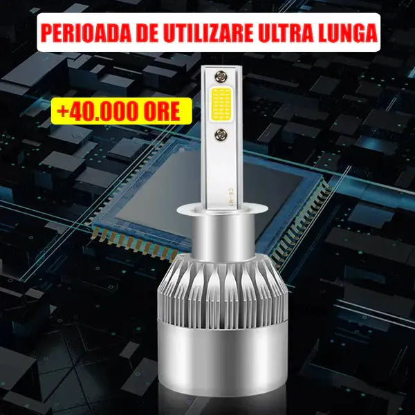 SET BECURI AUTO LED C6 H7, 7600 LUMENI, 36 W Doimeseriasi.ro