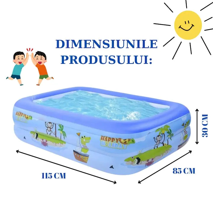 1+1 GRATIS : Piscina Gonflabila Premium ,Copii Si Adulti,115x 82x 33 cm Neamtul.ro