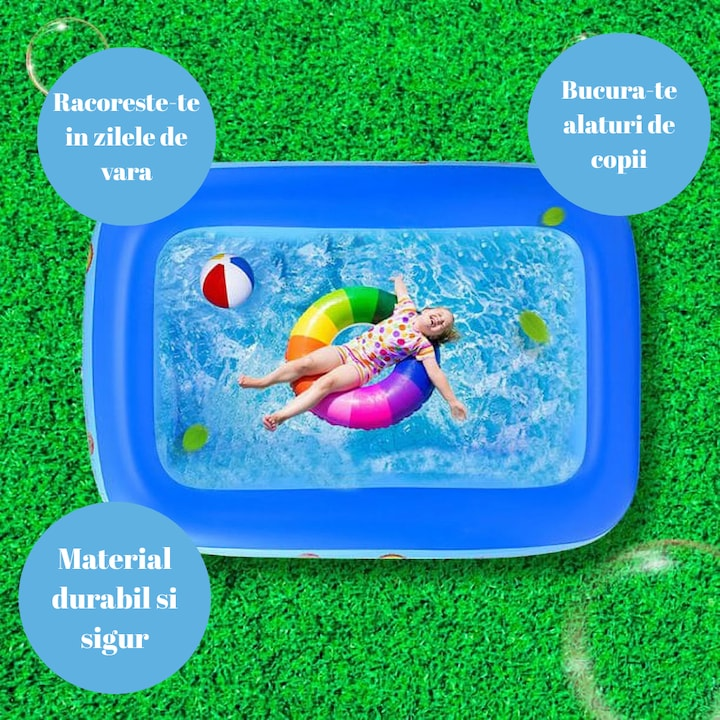 1+1 GRATIS : Piscina Gonflabila Premium ,Copii Si Adulti,115x 82x 33 cm Neamtul.ro