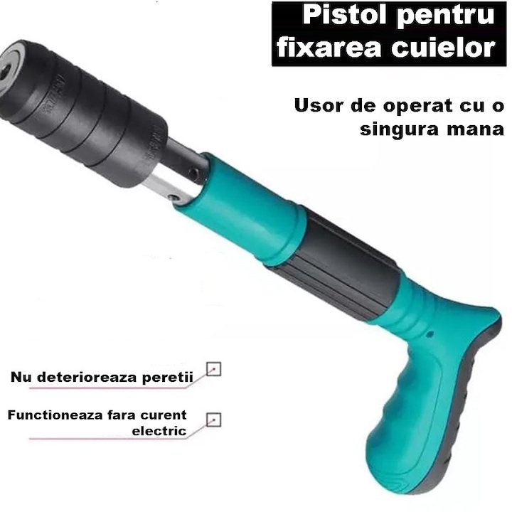 Pistol Manual Pentru Fixarea Cuielor Pe Perete Lungime 30 cm Neamtul.ro