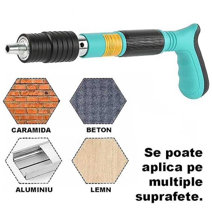 Pistol Manual Pentru Fixarea Cuielor Pe Perete Lungime 30 cm Neamtul.ro