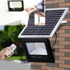 Proiector LED Cu Panou Solar, 300W, Rezistenta La Apa IP66, Control Din Telecomanda Neamtul.ro