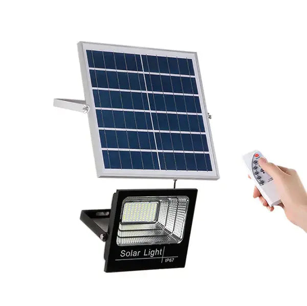 Proiector LED Cu Panou Solar, 300W, Rezistenta La Apa IP66, Control Din Telecomanda Neamtul.ro