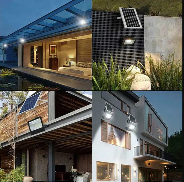 PACHET PROMOTIONAL: Proiector Puternic Si Rezistent La Apa IP66  VELORA 200W + Panou Solar + Telecomanda Si Accesorii,Incarcare Rapida + Accesorii Doimeseriasi.ro