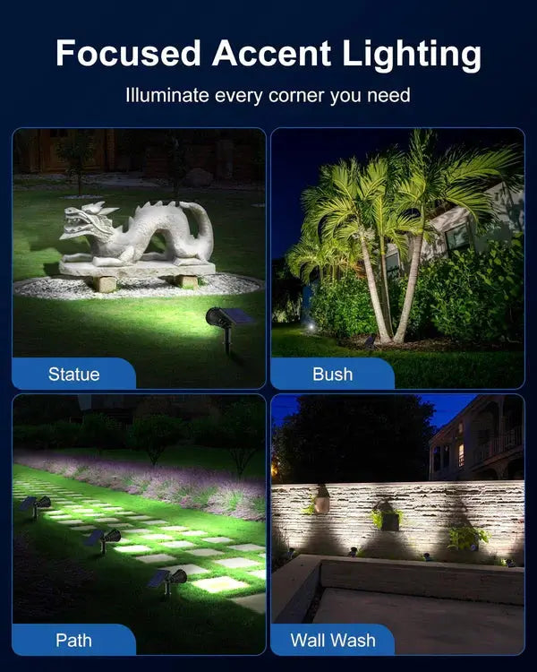 Proiector LED cu Incarcare Solara, Lumina Alb Rece, 3 Moduri de Iluminat, Cu Suport de Fixare Doimeseriasi.ro