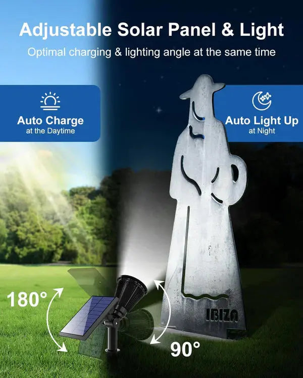Proiector LED cu Incarcare Solara, Lumina Alb Rece, 3 Moduri de Iluminat, Cu Suport de Fixare Doimeseriasi.ro