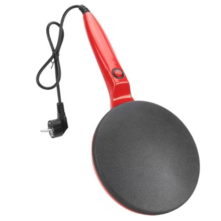Tigaie Electrica Clatite cu Cufundare | 20cm | 600W | Strat Antiaderent | Fara Ulei | 