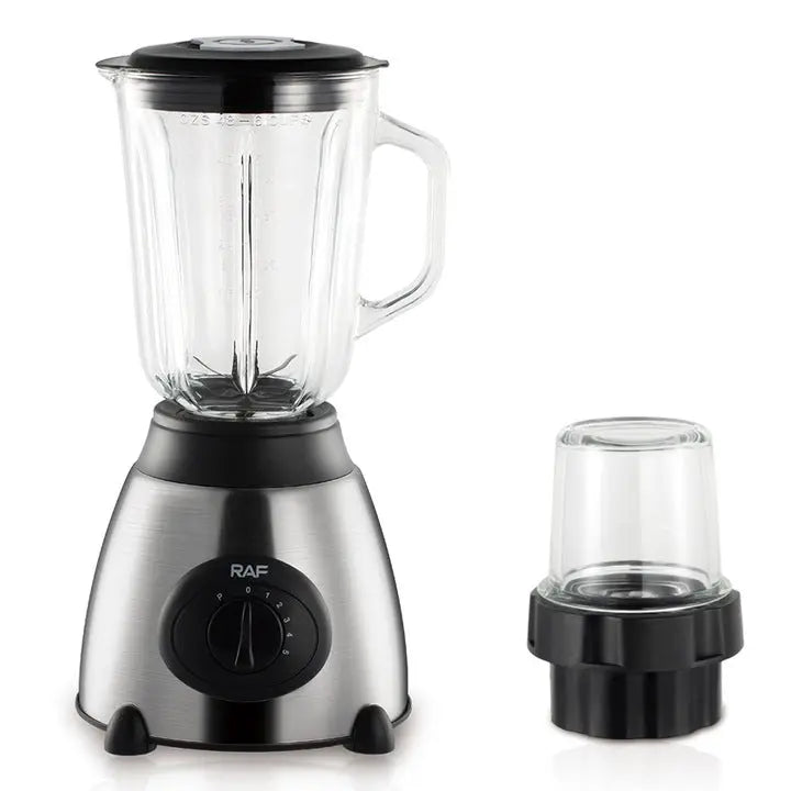 Blender de mare putere RAF R.367, AT PERFORMANCE, 450 W, 6 lame, 1.5 l, Negru/Argintiu Glorio