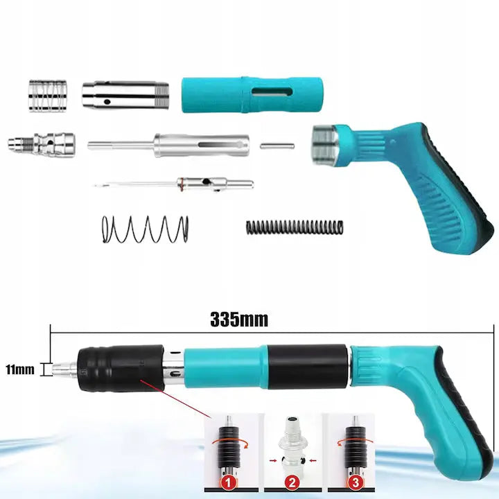Pistol manual pentru fixarea cuielor + 100 CUIE CADOU Glorio