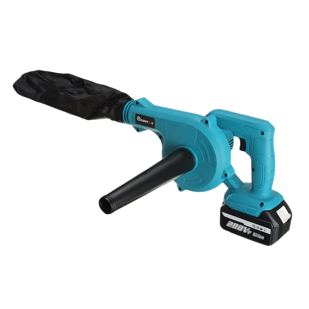 Dispozitiv 2 în 1 Suflantă și Aspirator Set Complet cu 2 Acumulatori 48V, 19.000 RPM Glorio