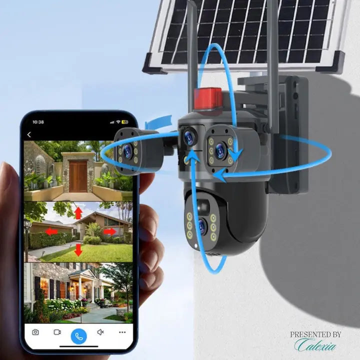 Camera De Supraveghere 3 in 1, 4G Tripla cu SIM Glorio