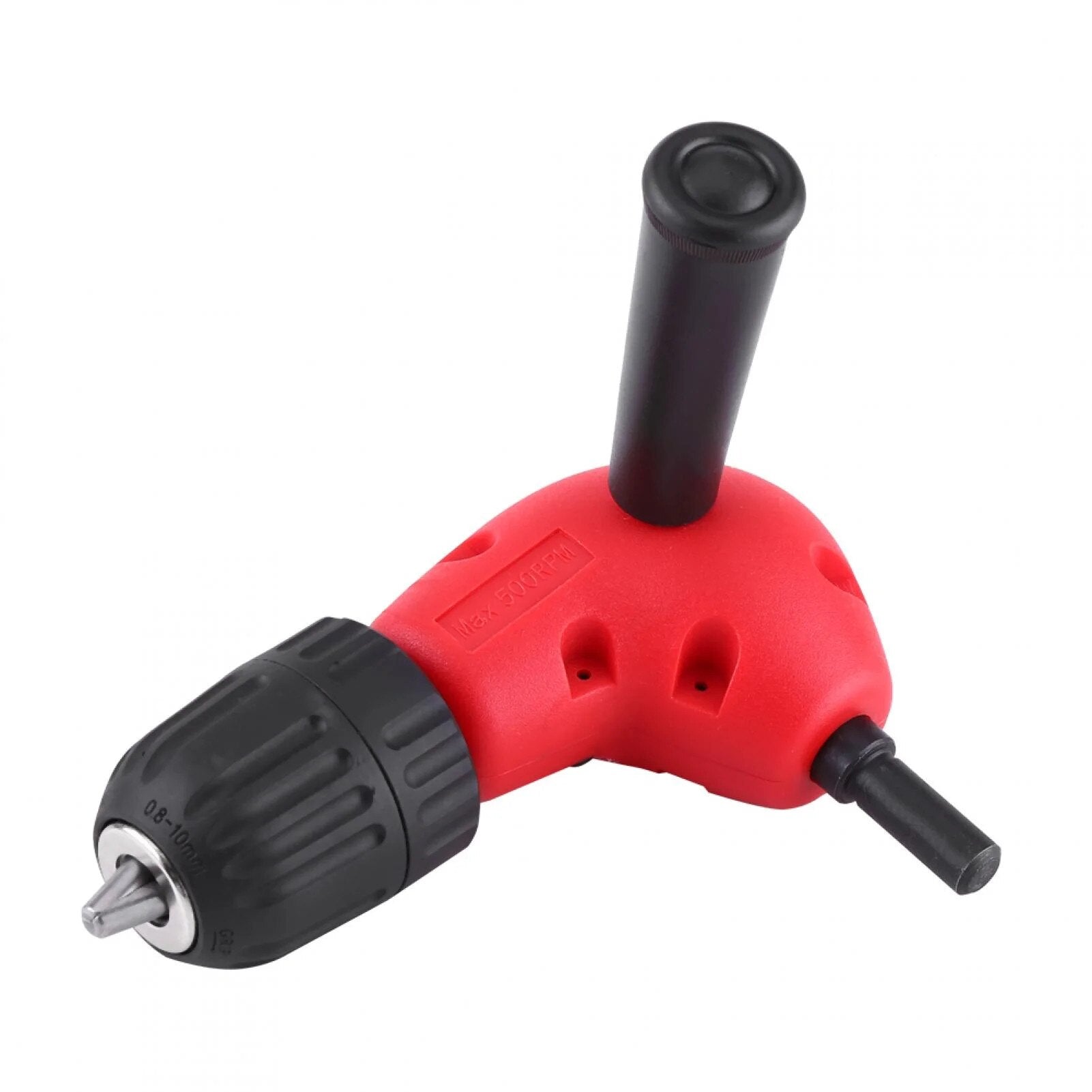 Accesoriu pentru Burghiu Unghiular la 90 Grade, Mandrină 0.8-10mm, Ax 9.5mm, Cuplu Maxim 20Nm, Mâner Inclus Glorio