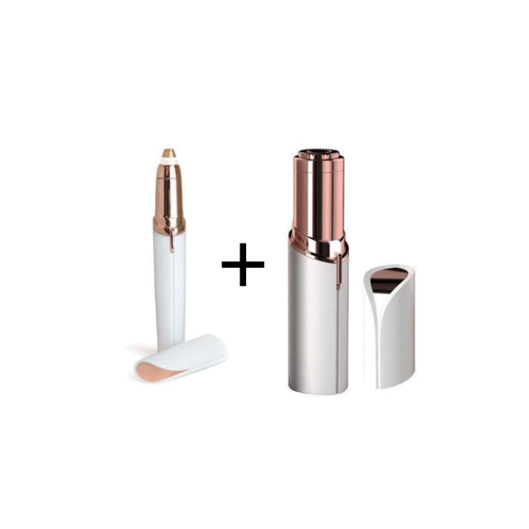 Set Epilator Facial Si Epilator Sprancene  Cu Incarcare USB Doimeseriasi.ro