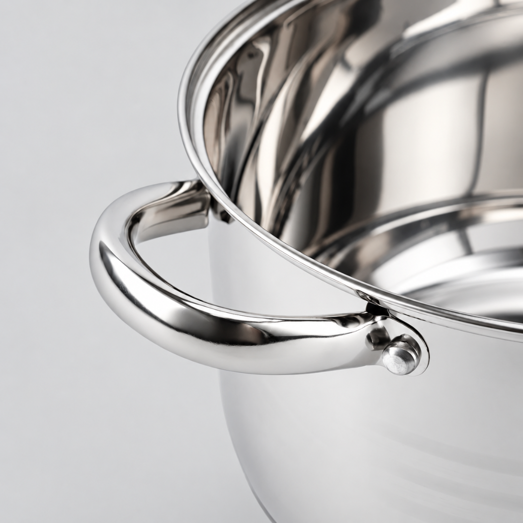 Set de vase din inox ADM, 12 piese – fotografia 2