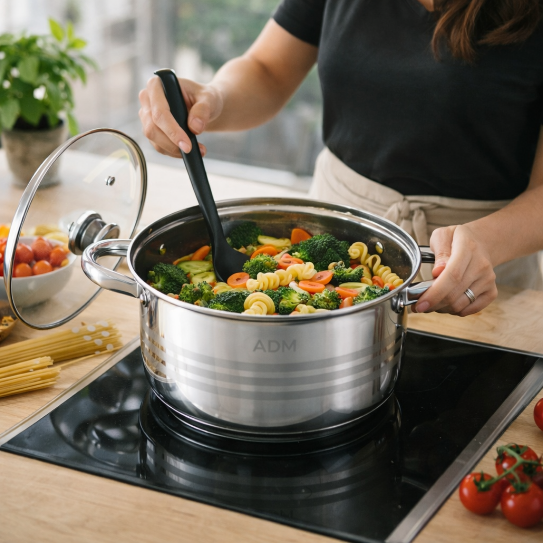 Set de vase din inox ADM, 12 piese – fotografia 8