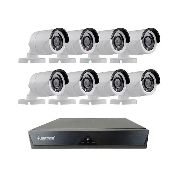 Sistem Supraveghere 8 Camere HD, Senzor Miscare, Conexiune PC/Telefon, Interior/Exterior + Hard Disk 500 GB CADOU Doimeseriasi.ro