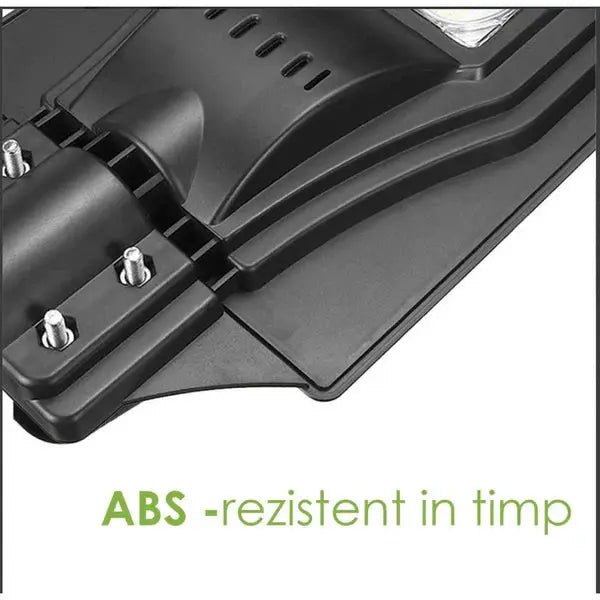 Lampa Stradala Cu Incarcare Solara   Panou Solar Integrat,  Putere Mare + Stalp De Sustinere CADOU + Acesorii+Lampa Solara 100x Led CADOU Doimeseriasi.ro