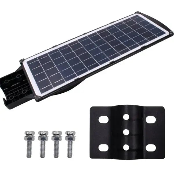Lampa Stradala Cu Incarcare Solara   Panou Solar Integrat,  Putere Mare + Stalp De Sustinere CADOU + Acesorii+Lampa Solara 100x Led CADOU Doimeseriasi.ro