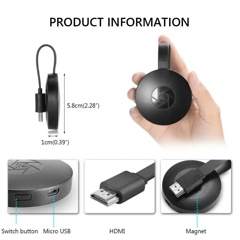 Dispozitiv HDMI Streaming Player, Accesoriu Multimedia Redare Pe TV Prin Wi-Fi, 4K, Anycast Plus Doimeseriasi.ro