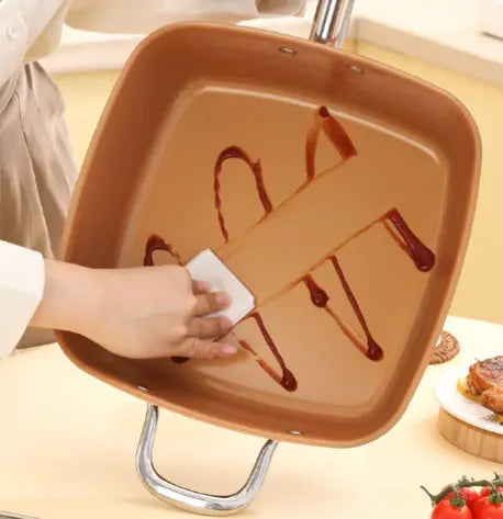 Tigaie Antiaderenta Multifunctionala, 5 Piese, Functie de Friteuza, Gatire La Aburi, 24 Cm + Capac Neamtul.ro
