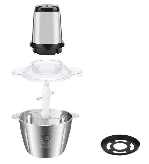 Tocator Electric Multifunctional, Pentru Carne, Fructe si Legume, Bol Din Inox, Capacitate 3L, 4 Lame Din Inox, 300W Putere Neamtul.ro