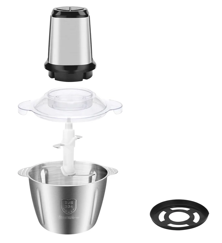 Tocator Electric Multifunctional,Capacitate 5L, Pentru Carne, Fructe si Legume, Bol Din Inox Glorio.ro